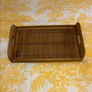 Elegant Brown Bamboo Tray